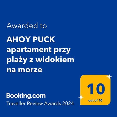 Ahoy Puck Apartament Przy Plazy Z Widokiem Na Morze Kültér fotó